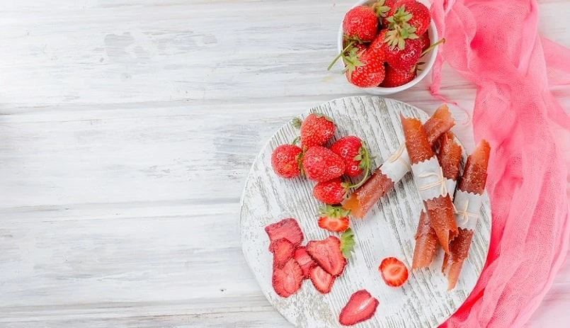 Strawberry Fruit Leather In A Food Dehydrator