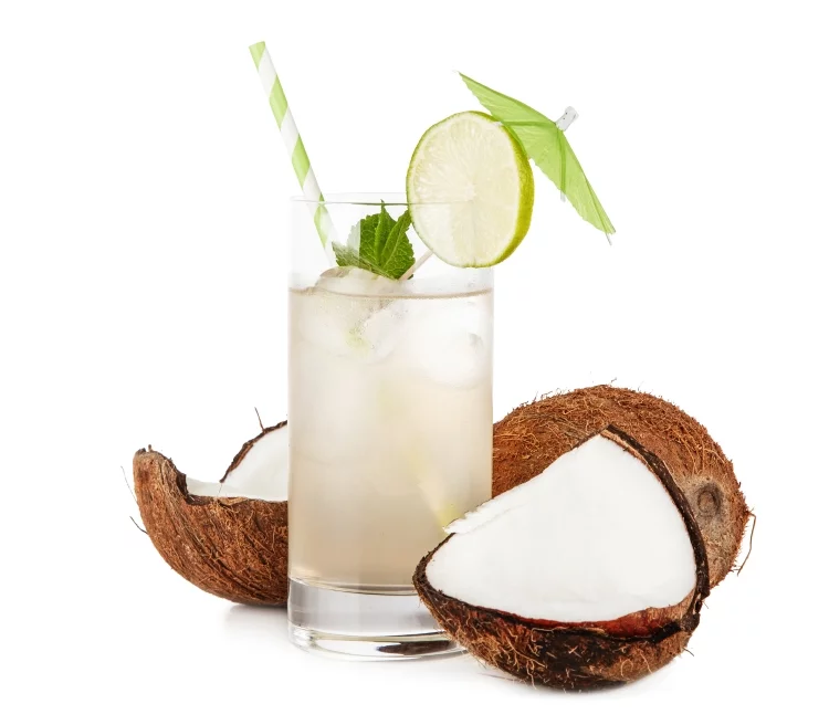 Lime, Coconut, and Mint Detox Water